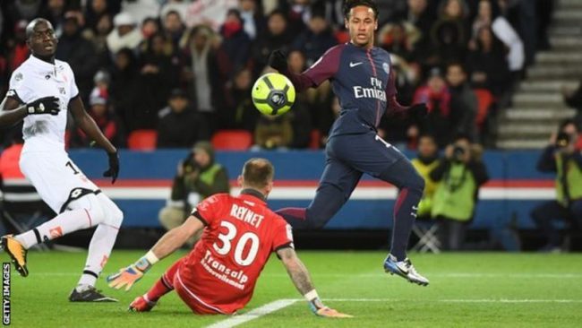 Neymar scores four, Cavani equals club record as PSG hammer Dijon