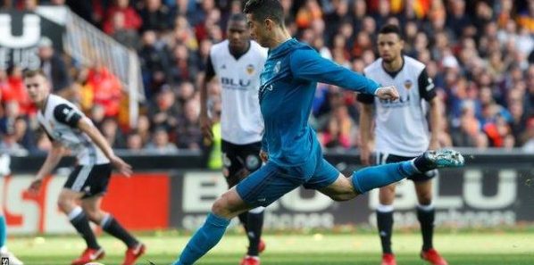 Ronaldo converts two penalties in Madrid's win at Valencia