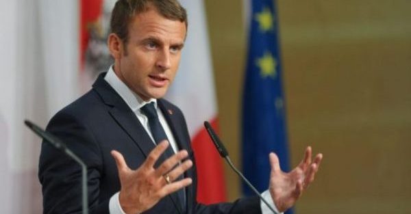 S*ITHOLE REMARKS: Trump not a classical politician, France President Macron says