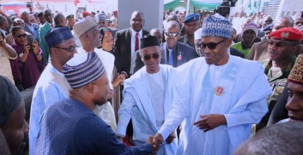 PHOTOSCENE: Buhari commissions coaches for Abuja-Kaduna Rail line President Muhammadu Buhari on Thursday, commissioned 10 New Coaches and two Locomotives for the Abuja-Kaduna Rail line service at the Rigasa train station, Kaduna.