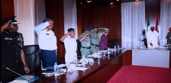 Buhari meets security chiefs as backlash over herdsmen attacks, insecurity heightens