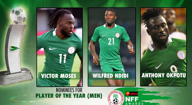 Moses, Ndidi, Opkotu up for Player of the Year award