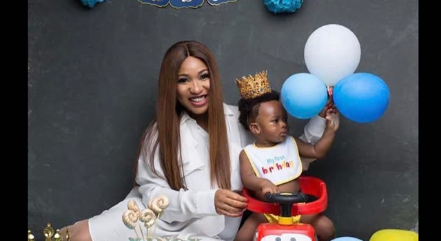 Court restrains Tonto Dikeh from featuring son in her reality TV show
