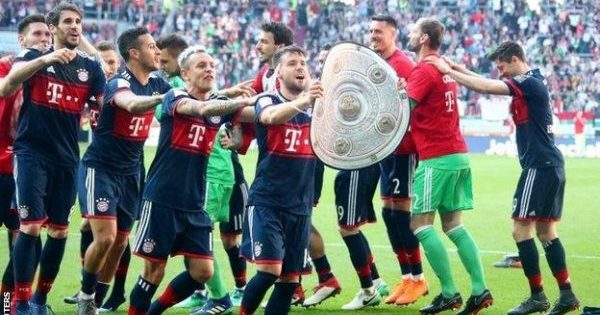 Champions! Bayern win sixth consecutive Bundesliga title