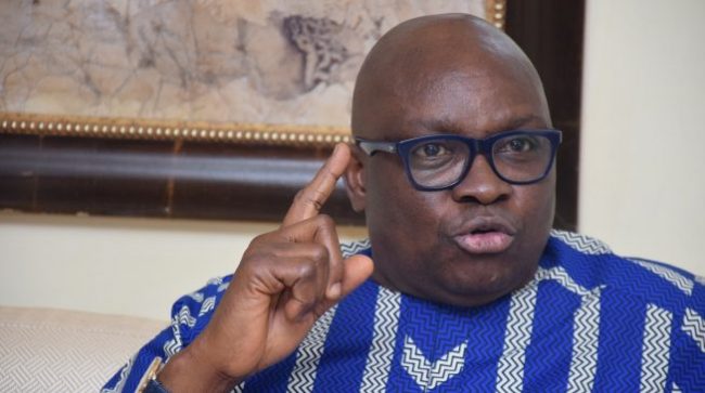 Buhari should be number one on looters’ lists, followed by those in his govt –Fayose