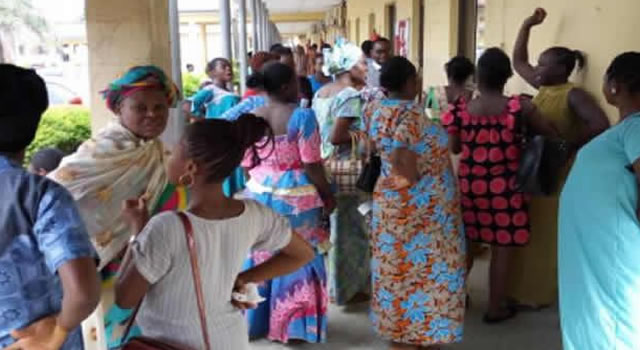 Pregnant women protest in Ondo