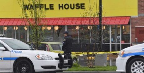 Police on the hunt for naked gunman who killed 4, wounded 2 others at a restaurant