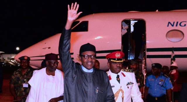 Buhari returns from US trip after London stopover