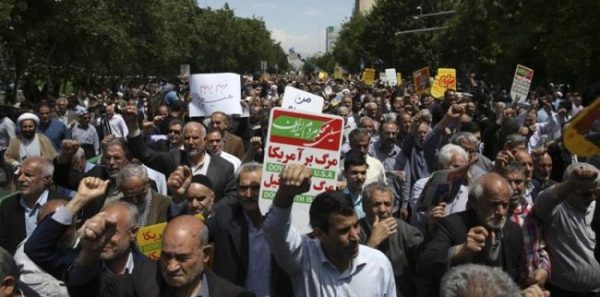 IRAN: Wild protests in Tehran over US decision to pull-out of nuclear deal