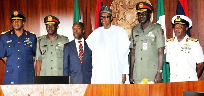 As insecurity persists, Buhari meets security chiefs for third time in the week
