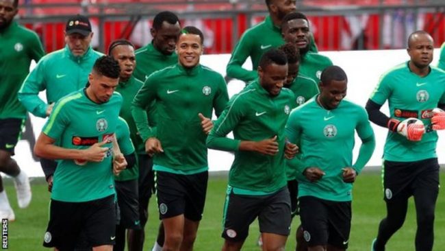 Super Eagles world cup training