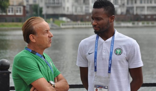 Gernot Rohr Mikel Obi