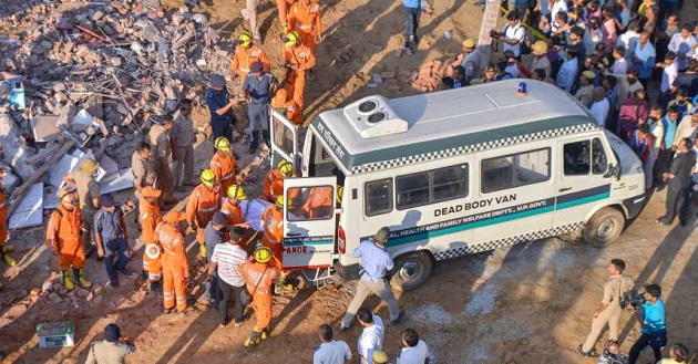 INDIA: 3 feared dead, several trapped as 2 buildings collapse