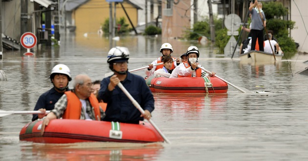 Death toll from Japan floods nears 200 as scores battle thirst under scorching sun