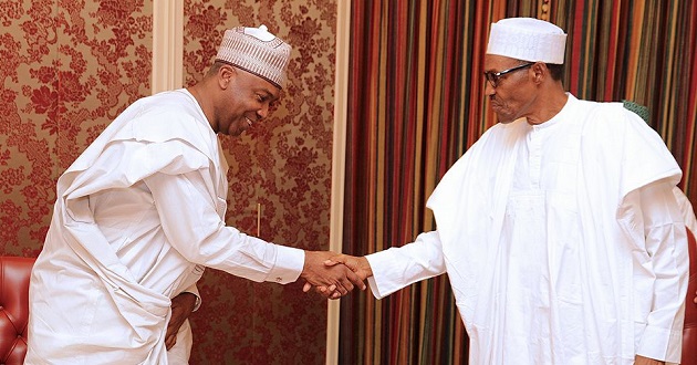 One day after Saraki’s meeting with PDP leaders, Buhari hosts him