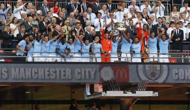 Manchester City win Community Shield