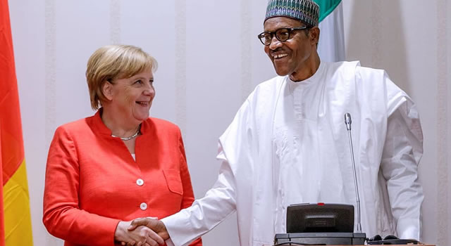 Nigerian migrants are not my concern, Buhari tells German Chancellor Merkel