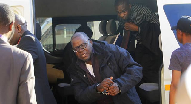 Zimbabwe parades handcuffed opposition leader in court