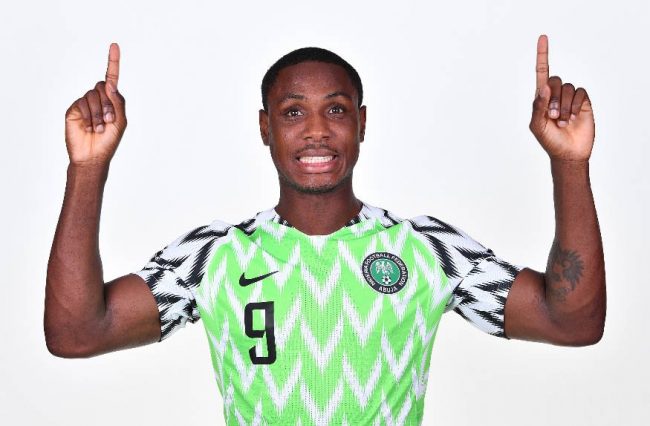Odion Ighalo with Super Eagles vs Seychelles