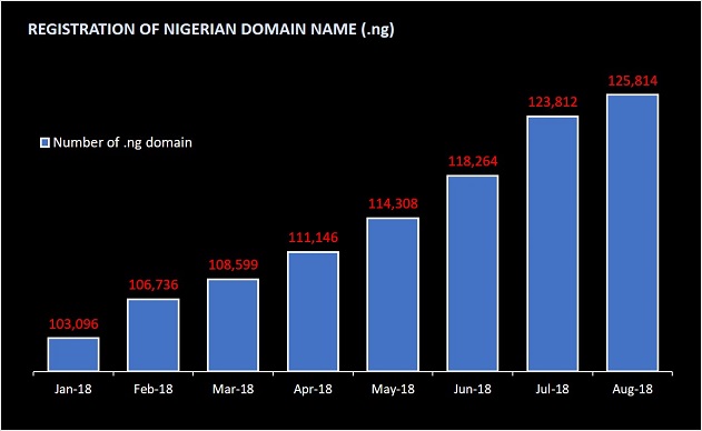 Nigeria’s .ng domain registration increases to 125,814 in August