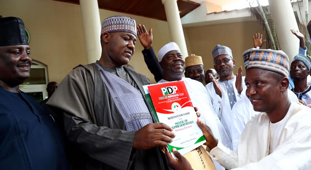 Dogara's defection to PDP settled as he submits form for House of Reps