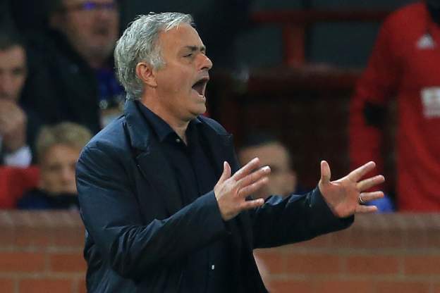 Jose Mourinho against Valencia