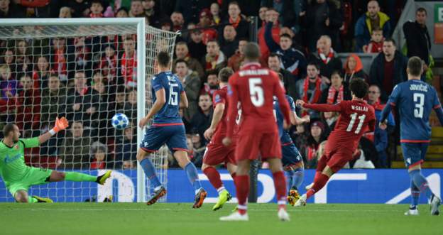 Mohamed salah with Liverpool