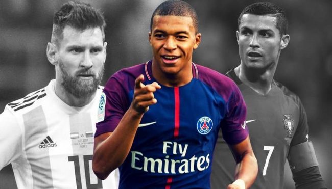 Ballon d'Or Messi-Mbappe-Ronaldo