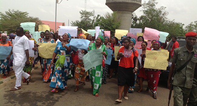 APC women protest, say they’ve been scammed