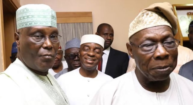 Ahead of 2019 polls, Atiku meets Obasanjo