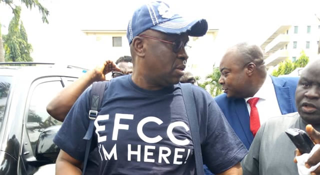 Fayose arrives EFCC office, wants Buhari's men accused of graft to do same