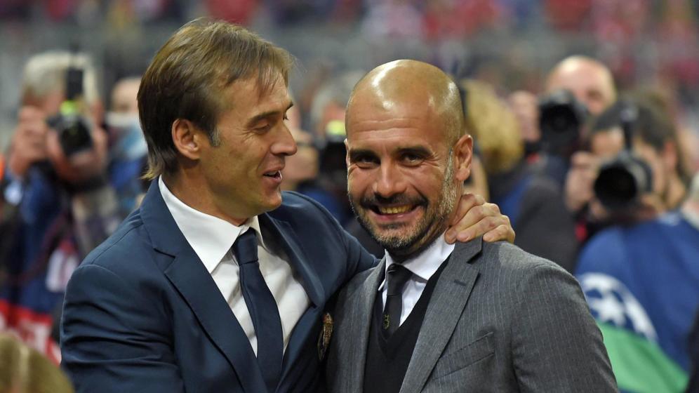 pep guardiola and julen lopetegui