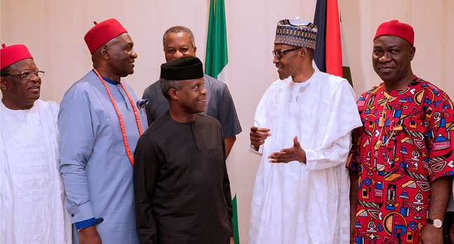 Ekweremadu, South East Govs meet Buhari behind closed-doors