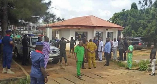 ANAMBRA: Police bar 'new Speaker', his group from entering Assembly complex