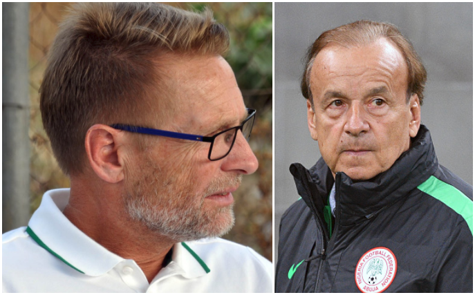 Gernot Rohr and Thomas Dennerby