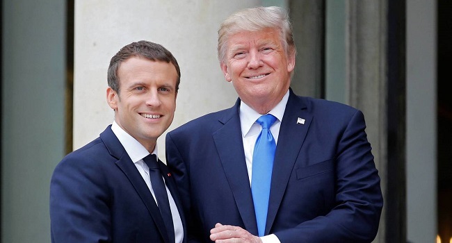 Trump lashes out at Macron over violent riots in France