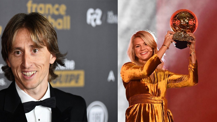 Luka Modric and Ada Hegerberg