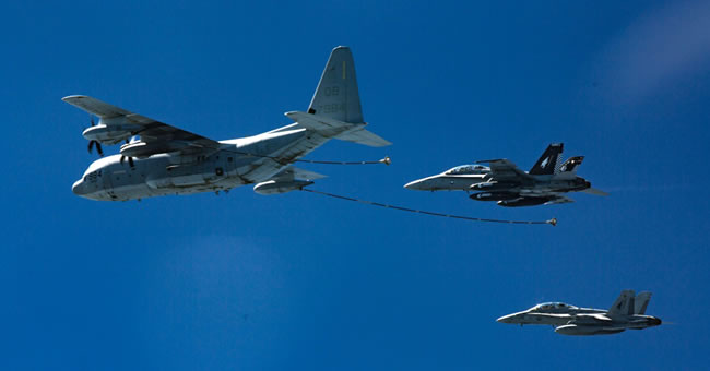 Search begins for US Marine officers after 2 planes crashed mid-air into the sea