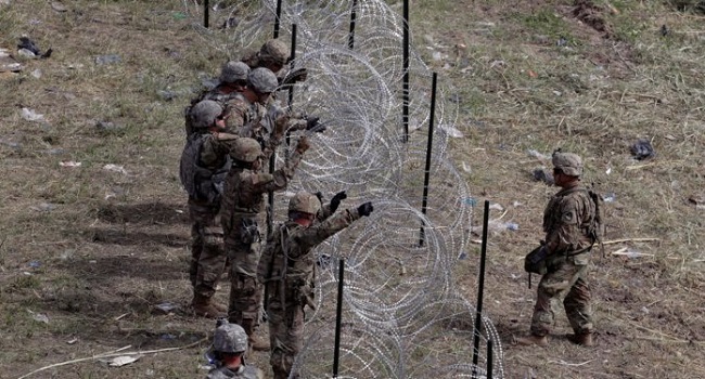 MIGRANT INFLUX: Pentagon sanctions deployment of active-duty troops at Mexico border