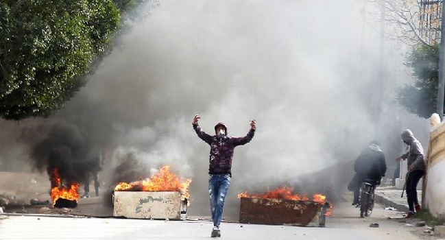 Wild protests in Tunisia after journalist sets self ablaze