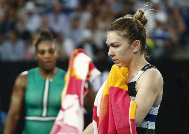 Serena Williams and Simona Halep