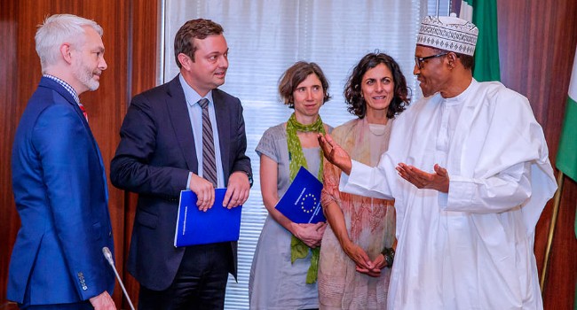 'I am impressed,' Buhari tells European Union INEC is ready for credible polls