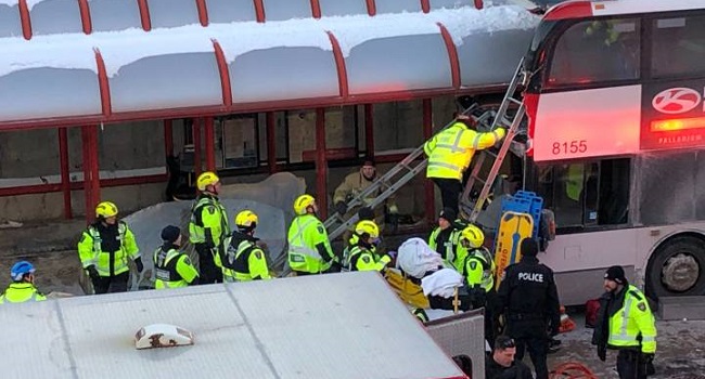 3 people killed, 2 dozen others injured as bus crashes into shelter