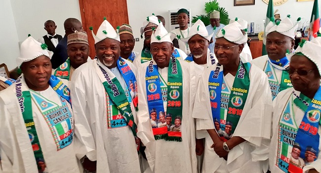 Eyebrows raised as governors from Niger Republic attend Buhari's Kano rally