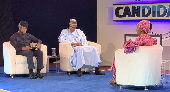 TOWN HALL: Osinbajo dominates but Buhari finally lets out a few words on Ganduje