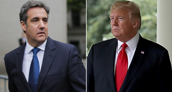 Trouble for Trump as Congress set to probe report he told ex-aide Cohen to lie