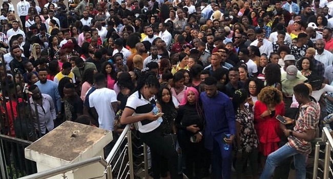 #BBNAIJA 2019 AUDITIONS: Hard Knocks for organisers as lady claims she almost died in a stampede