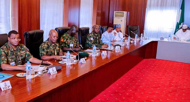 Buhari, security chiefs, governors in closed door meeting