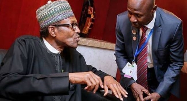 ONNOGHEN: EFCC boss Magu briefs Buhari