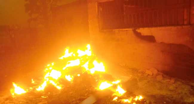 Another INEC office destroyed by fire; PVCs, voter register, ballot boxes affected